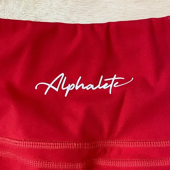 Alphalete Vibrant Red Leggings - Picture 3 of 9